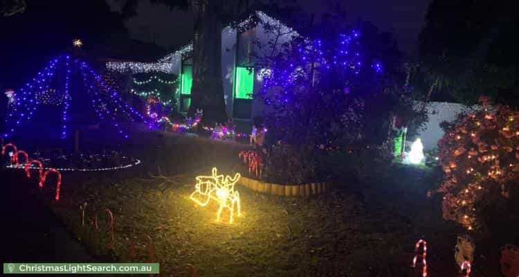 Christmas Light display at 12 Janden Close, Knoxfield
