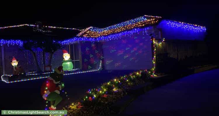 Christmas Light display at 11 Seaview Drive, Botanic Ridge
