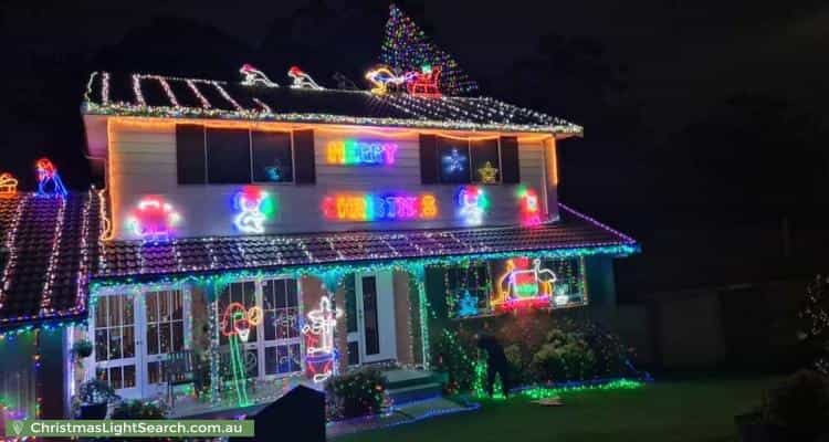 Christmas Light display at 10 Micawber Street, Ambarvale