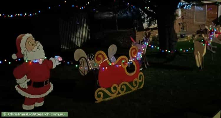 Christmas Light display at 7 Pendle Close, Gladstone Park