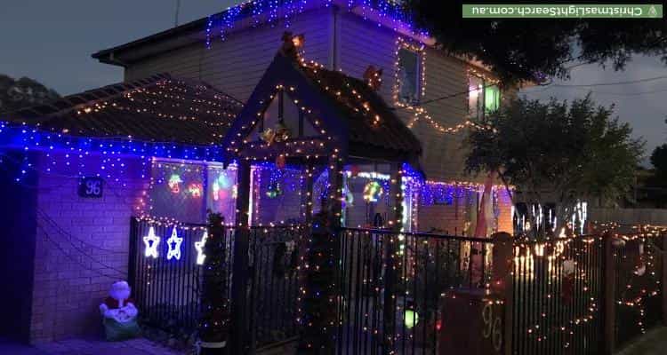 Christmas Light display at 96 Bellara Drive, Mooroolbark