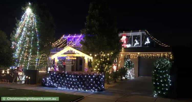 Christmas Light display at 7A Claronga Street, Bentleigh East