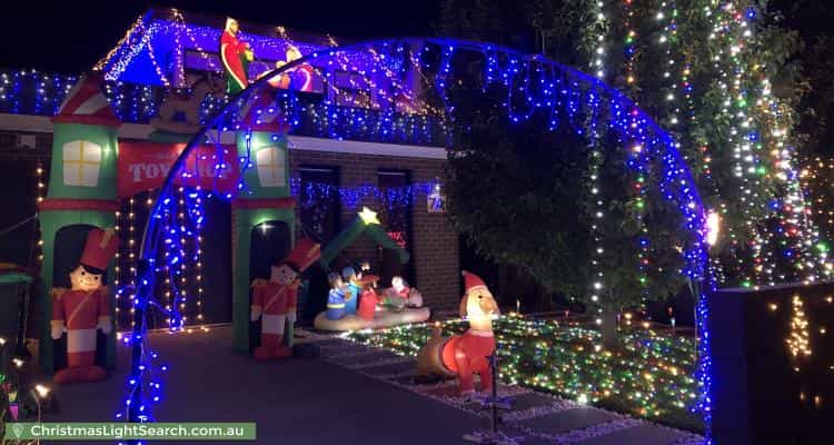 Christmas Light display at 7A Claronga Street, Bentleigh East