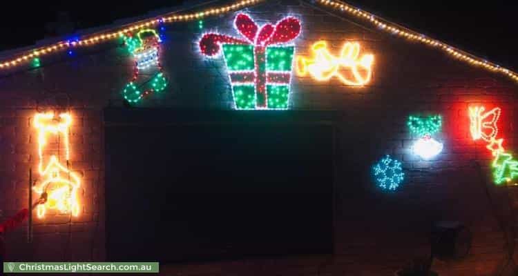 Christmas Light display at 52 Windradyne Street, Ngunnawal