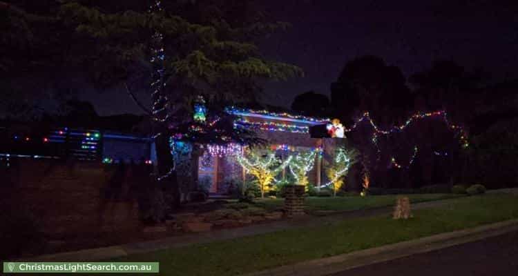 Christmas Light display at 2 Brine Street, Mount Waverley