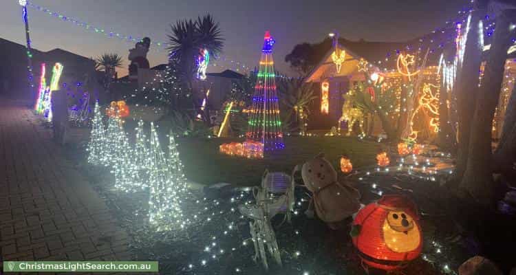 Christmas Light display at 4 Kingston Circuit, Seaford Rise