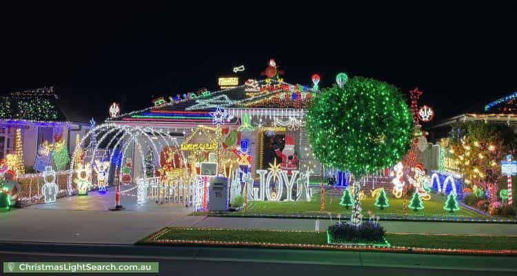 Christmas Light display at  Walseley Crescent, Gledswood Hills