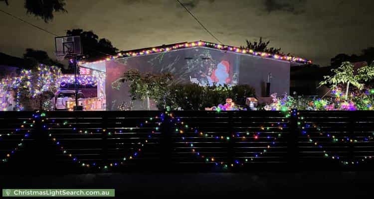Christmas Light display at 32 Davey Street, Parkdale