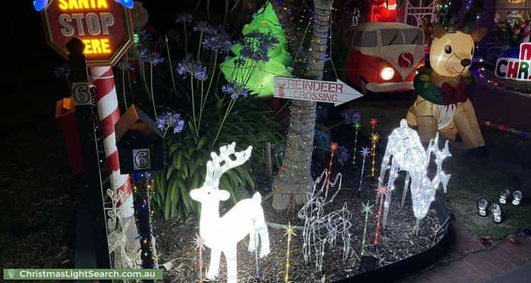Christmas Light display at 6 Edgecombe Street, Oak Park
