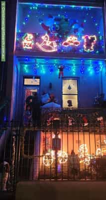 Christmas Light display at 53 Mitchell Street, Glebe