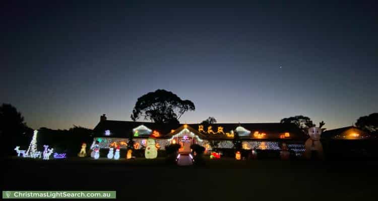 Christmas Light display at 15 Lightwood Drive, Sunbury