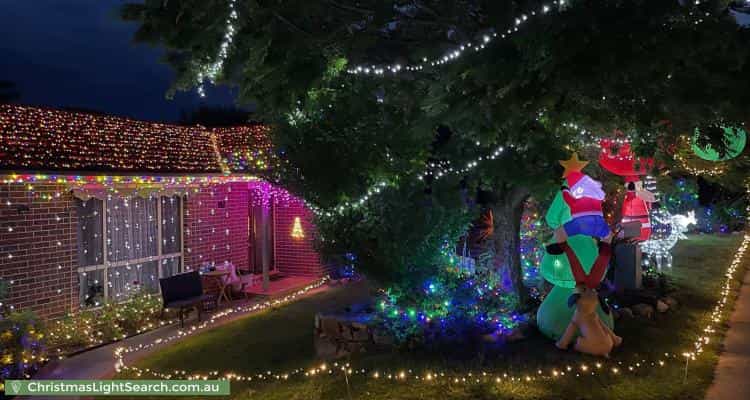 Christmas Light display at 37 Harry Hopman Cct, Gordon