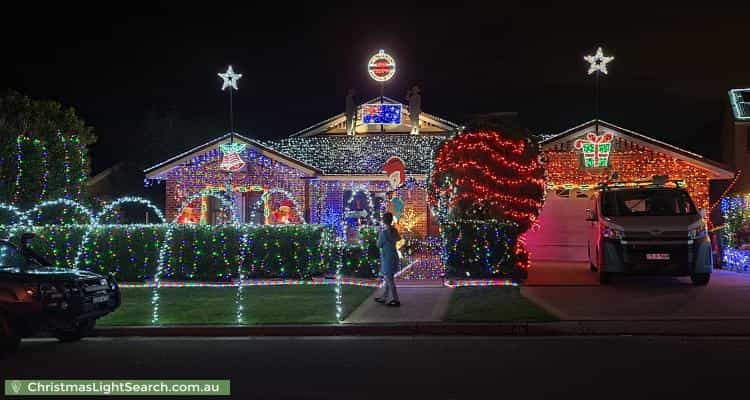 Christmas Light display at  Sydney Road, Hornsby Heights
