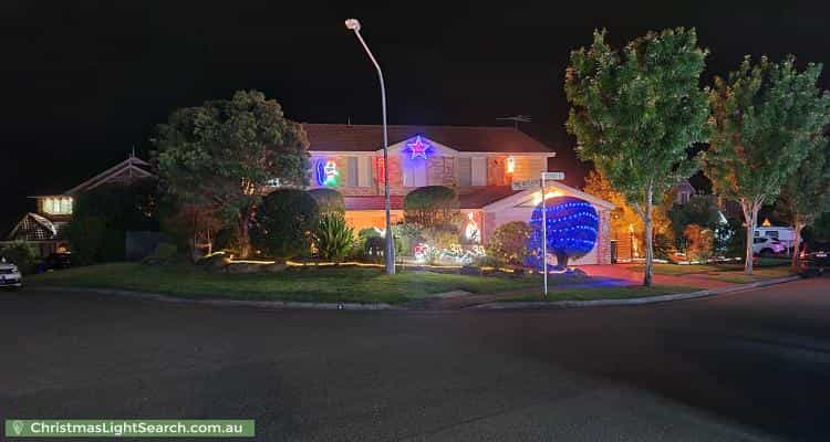Christmas Light display at  Sydney Road, Hornsby Heights