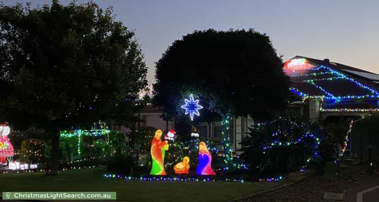 Christmas Light display at 3 Carpentaria Way, Hewett