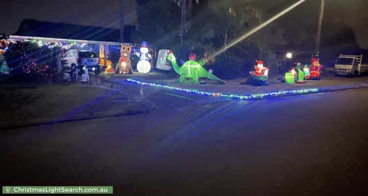Christmas Light display at 21 Jillman Way, Ferndale