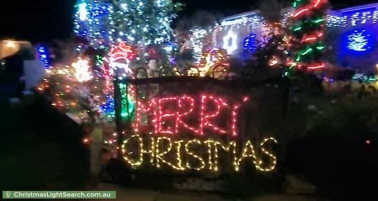 Christmas Light display at 6 Colby Place, Hampton Park