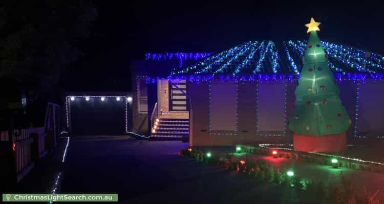 Christmas Light display at 5 Senior Court, Watsonia North