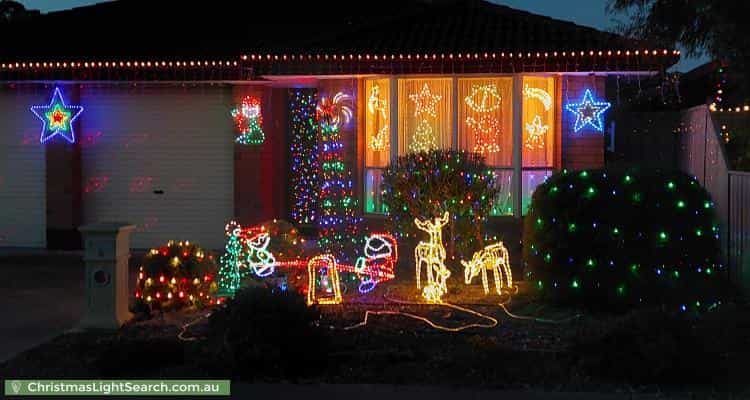 Christmas Light display at 3 Kenmay Avenue, Mitchell Park