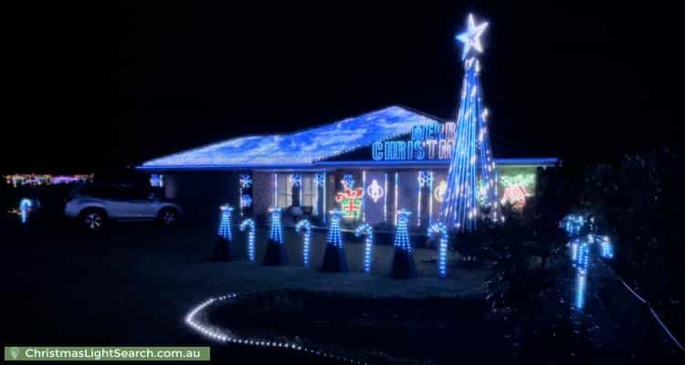 Christmas Light display at 9 Monti Place, North Richmond