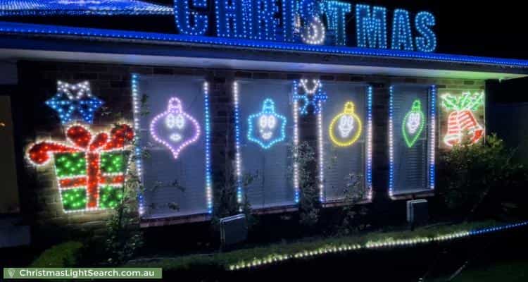 Christmas Light display at 9 Monti Place, North Richmond