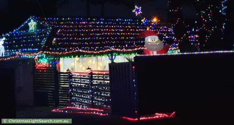Christmas Light display at  Baxter Avenue, Surrey Downs