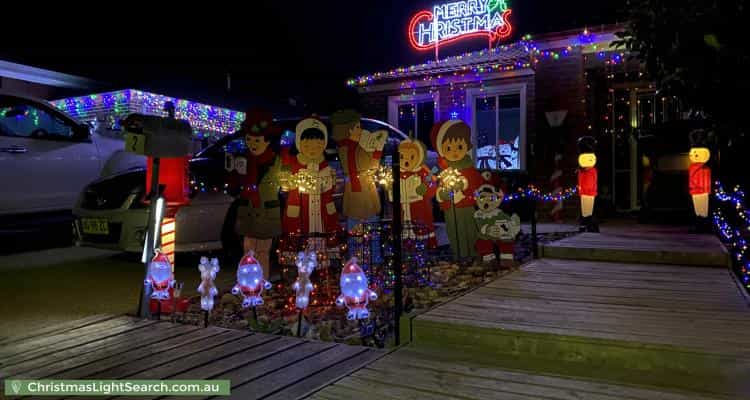 Christmas Light display at 2 Stableford Chase, Melton West