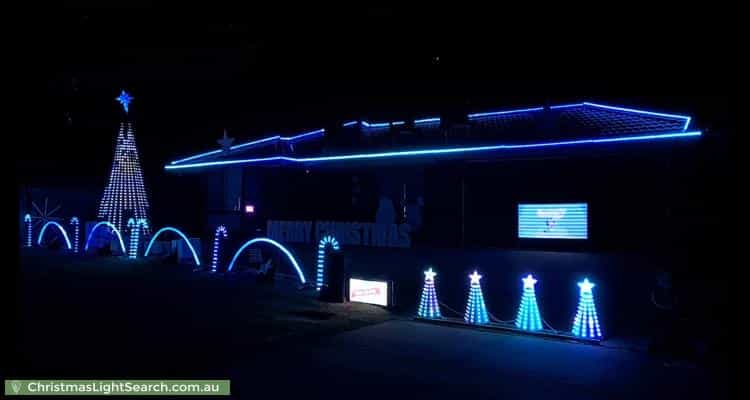 Christmas Light display at 12 Nariel Place, Cranbourne West
