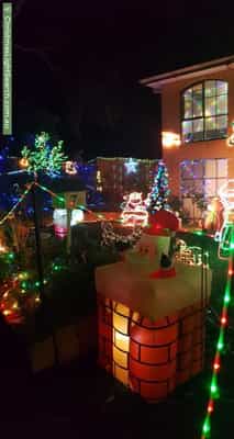 Christmas Light display at 7 Tracey Drive, Vermont South