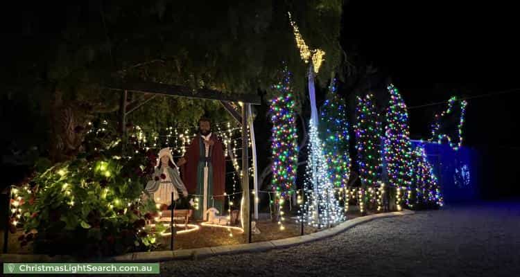 Christmas Light display at 15 Gilbert Street, Clayton Bay