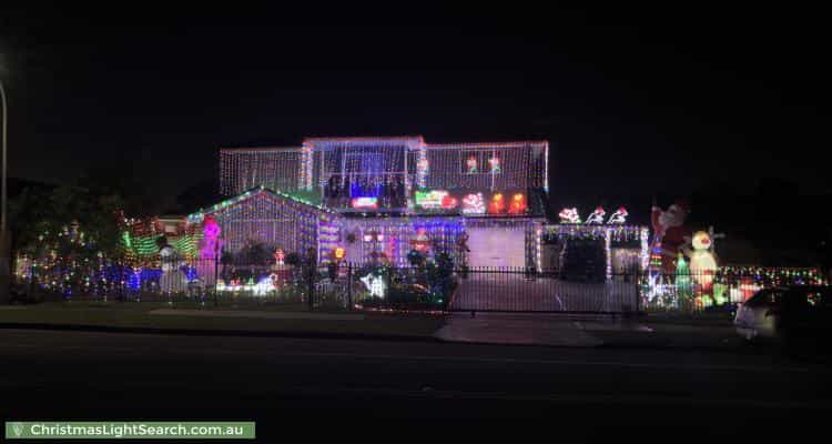 Christmas Light display at 9 Duardo Street, Edensor Park