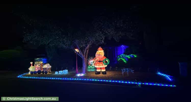 Christmas Light display at 2 Justina Place, Surrey Downs