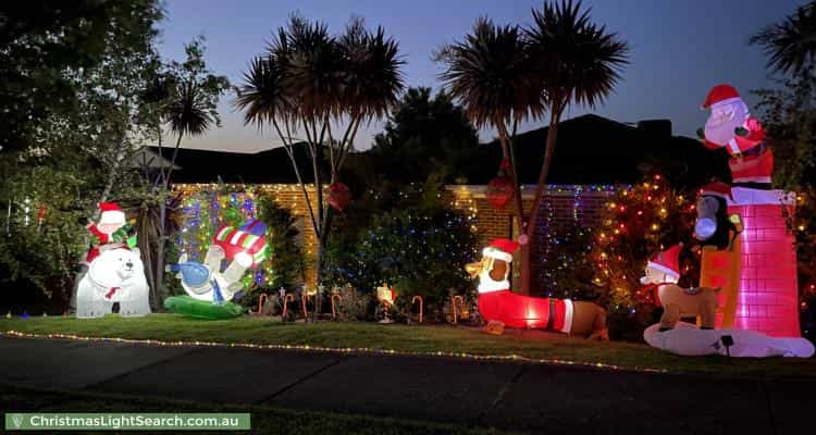Christmas Light display at 7 Wild Duck Way, Beaconsfield