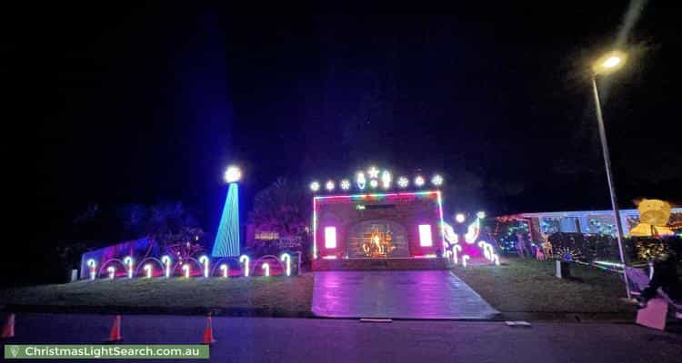 Christmas Light display at 6 Topham Street, Bald Hills