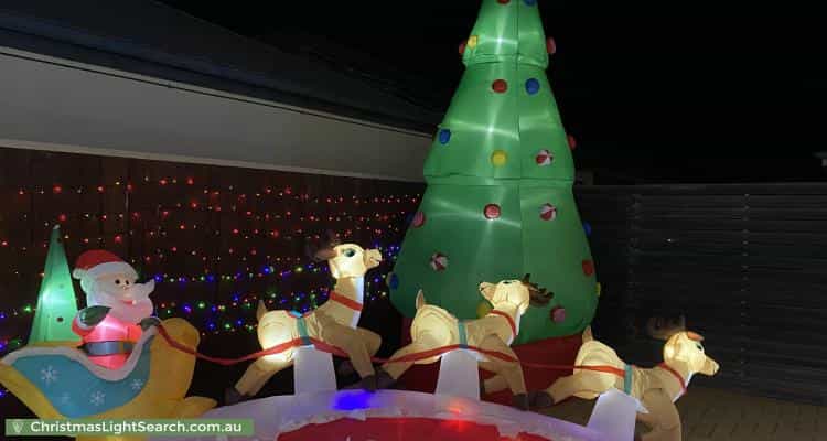 Christmas Light display at 8 Tranquility Way, Halls Head