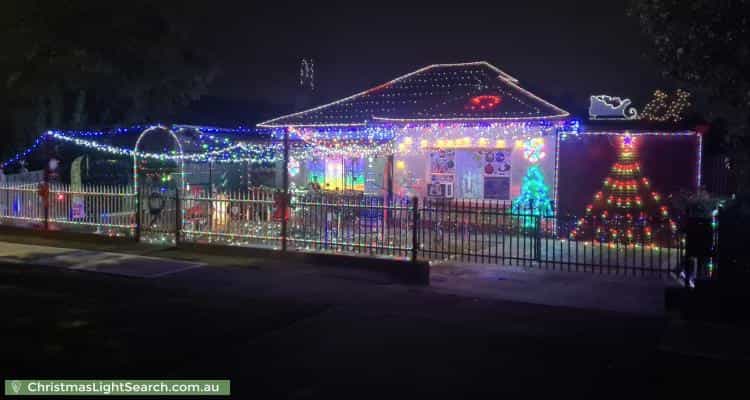 Christmas Light display at 73 William Street, South Plympton