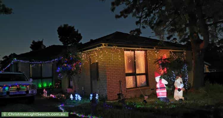 Christmas Light display at 12 Vandeven Court, Ferntree Gully