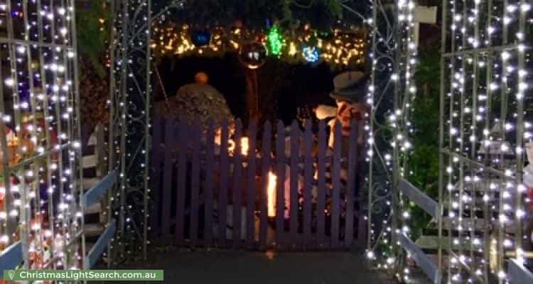 Christmas Light display at 179 Somerset Drive, Thornton