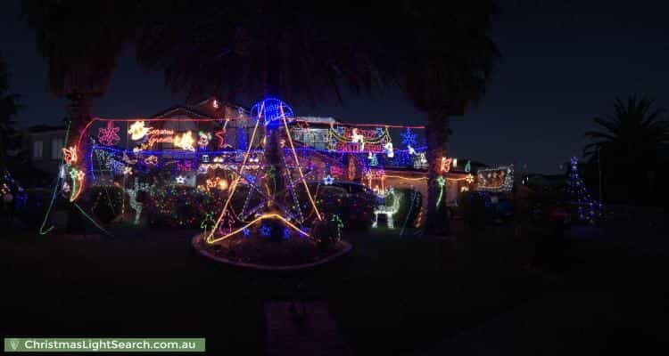Christmas Light display at 61 Nordic Avenue, Keilor Lodge