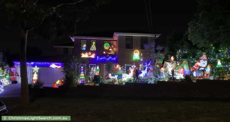 Christmas Light display at 18 Ireland Street, Burwood