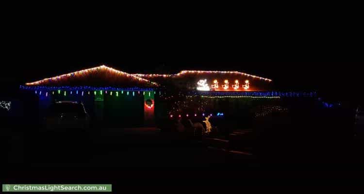 Christmas Light display at 5 Petrel Close, Seaford Rise