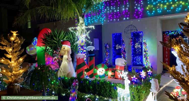 Christmas Light display at 2 The Link, Taylors Hill