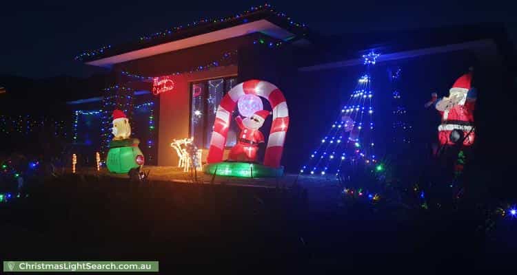 Christmas Light display at 4 Calibre Circuit, Clyde North