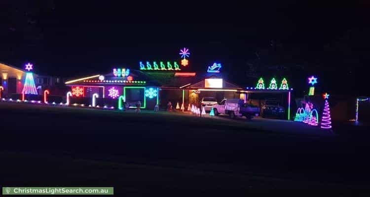 Christmas Light display at 7 Mokari Street, North Richmond