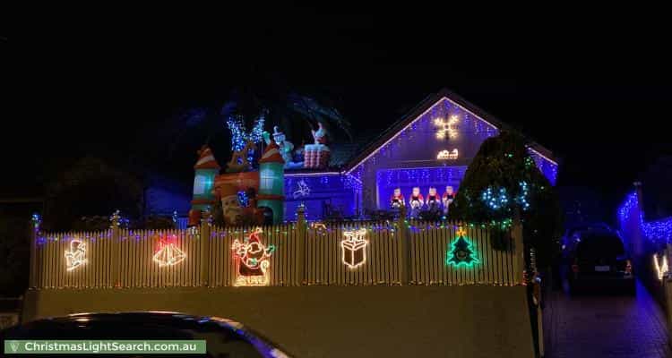 Christmas Light display at 26 Bell Street, Coburg