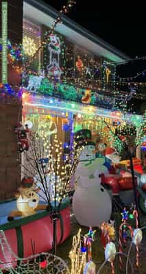 Christmas Light display at 58 Tennyson Street, Highett