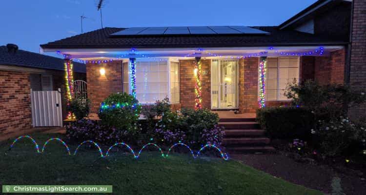 Christmas Light display at 49 Crestwood Drive, Baulkham Hills