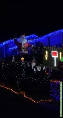 Christmas Light display at 43 Must Circuit, Calwell