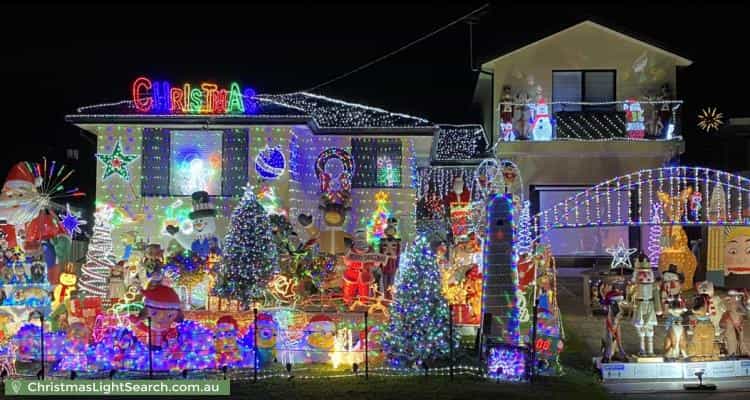Christmas Light display at 5 Dickson Avenue, Mount Warrigal