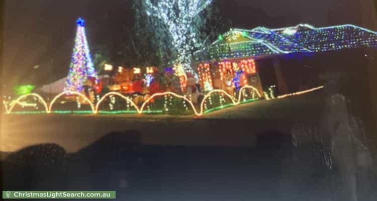 Christmas Light display at 11 Kulindi Crescent, Wanneroo